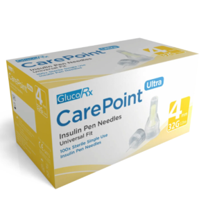 CarePoint Ultra Pen Needles 32G 4mm – Pack of 100